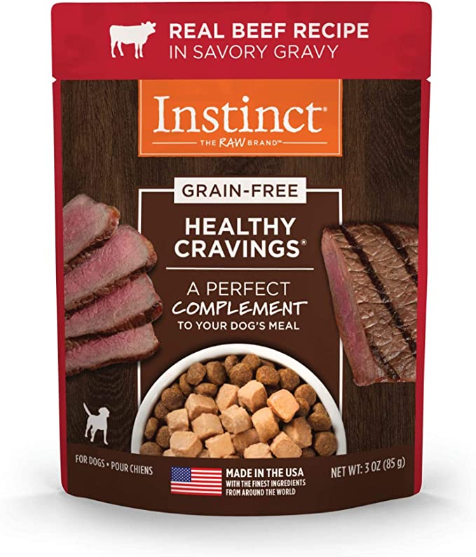 A package of Instinct Grain Free Healthy Cravings dog food, a nutritious choice for your canine companion's dietary needs.